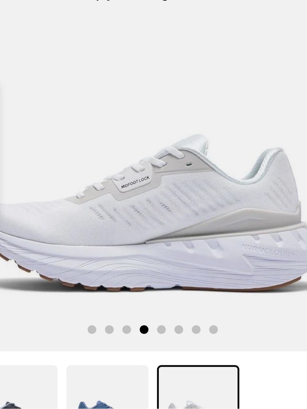 KURU Women’s Triple Max Running Shoe — White with Tan Accent NWOT - Picture 5 of 12
